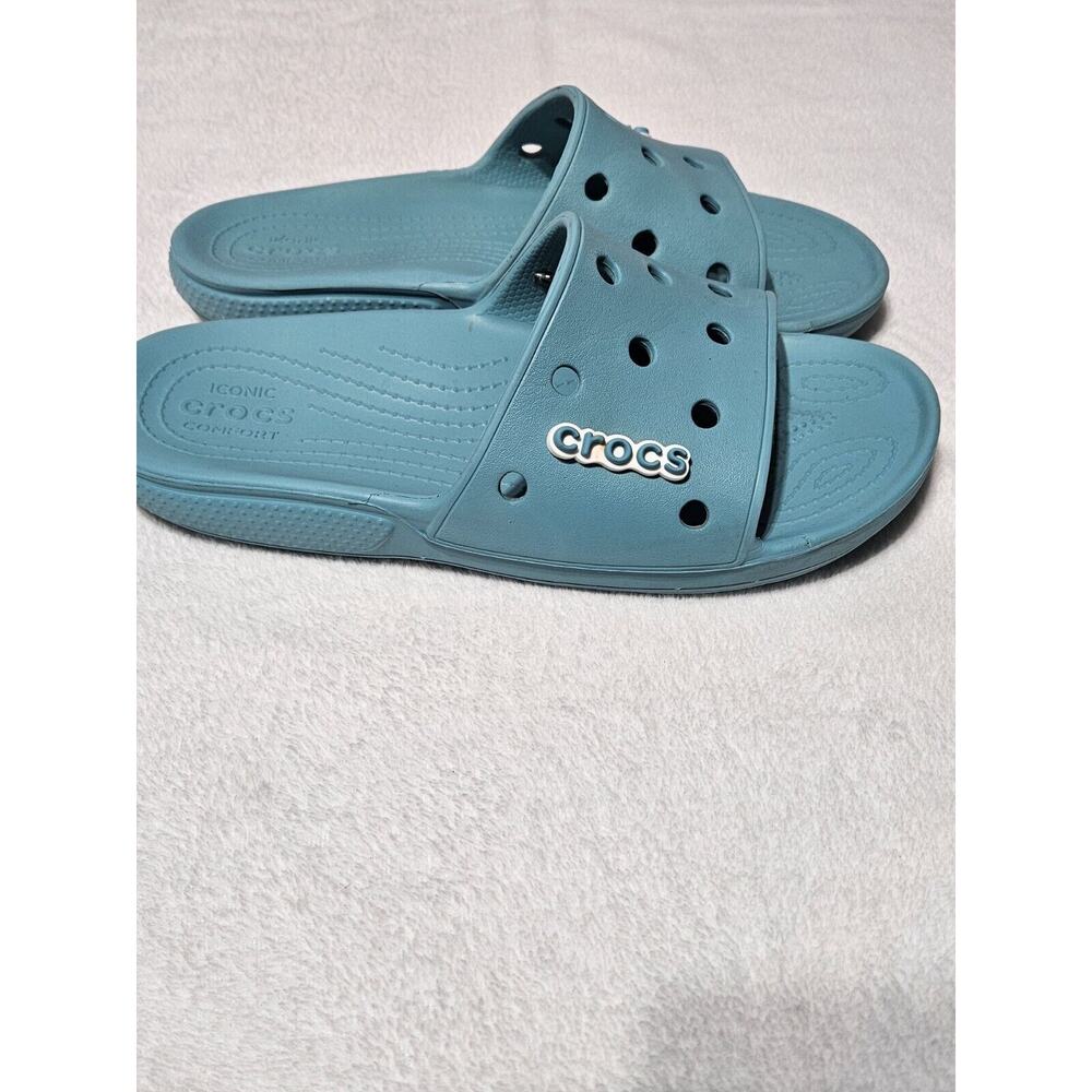 Crocs Classic iconic Comfort Slide Foam Cushion Footbed Size Women 11 Men 9 - Picture 3 of 7